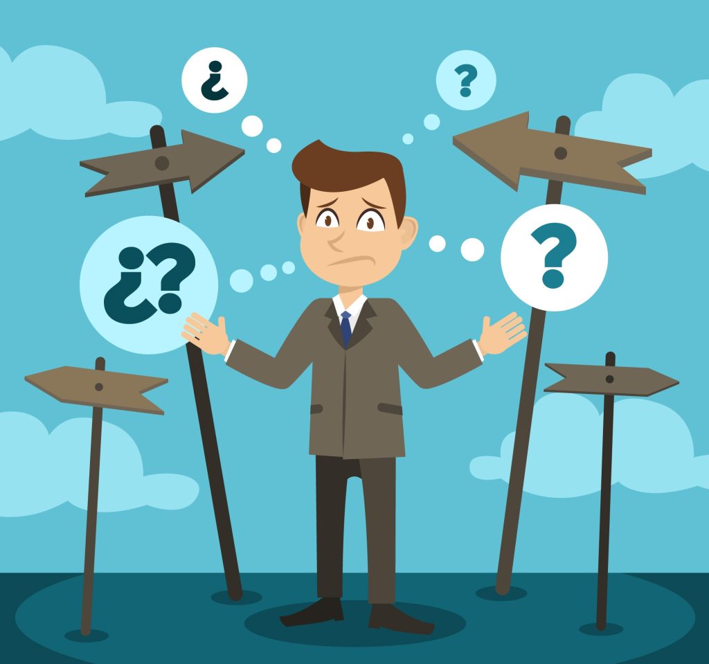 mot nguoi dang phan van giua nhieu nga re chon nganh chon truong