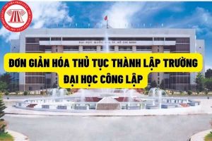 Đơn giản hóa thủ tục thành lập trường đại học công lập
